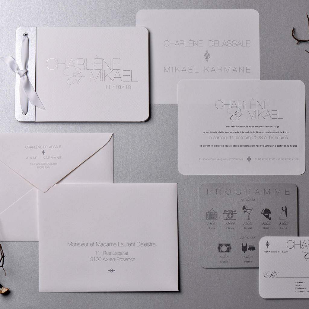 Carnet de mariage Argent