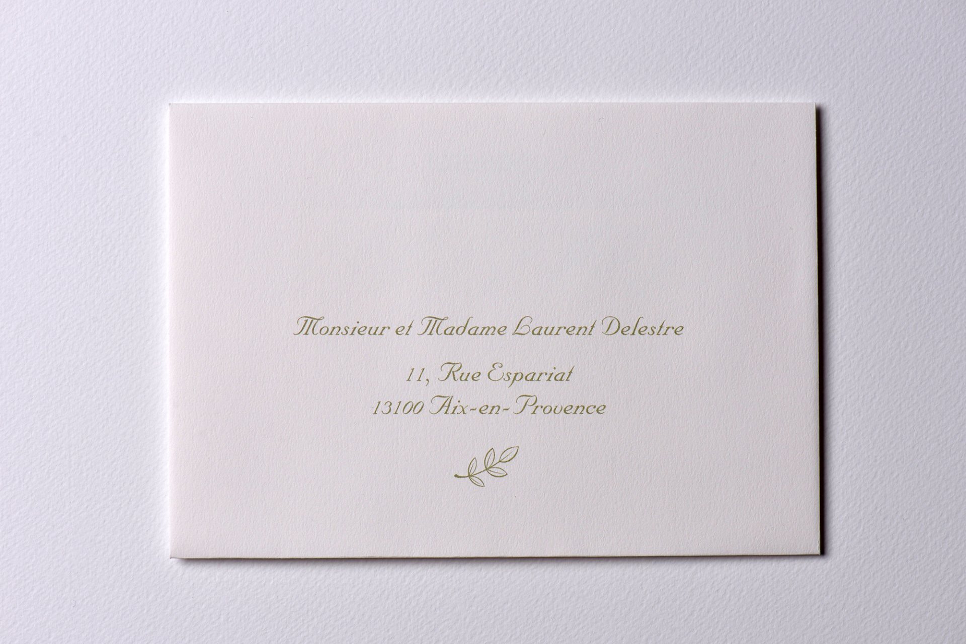 Impression Adresse Enveloppe / 114 x 162 mm / Passport Blanc 