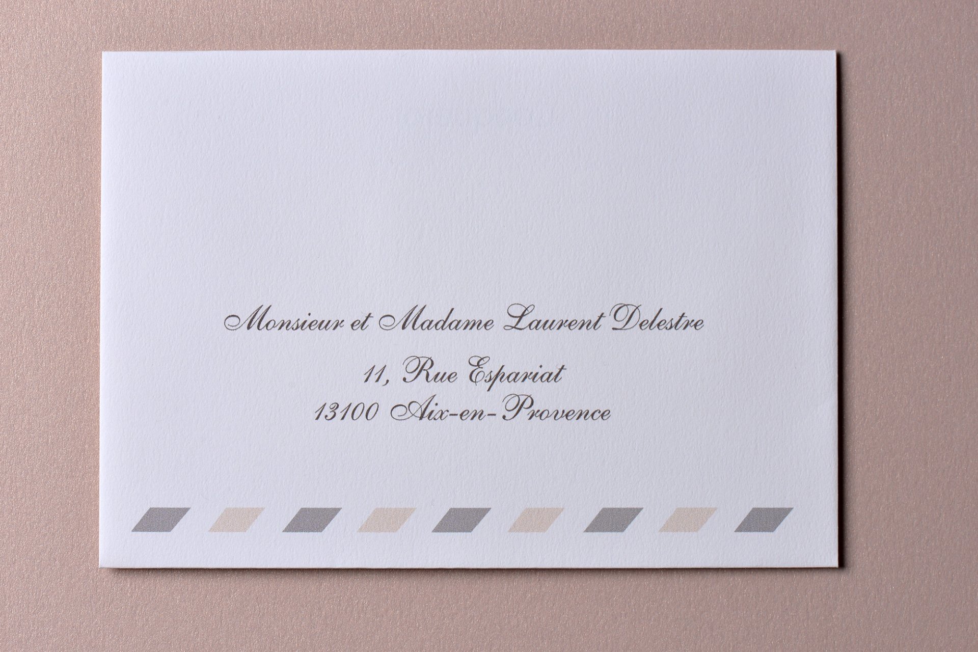 Impression Adresse Enveloppe / 114 x 162 mm / Passport Nude