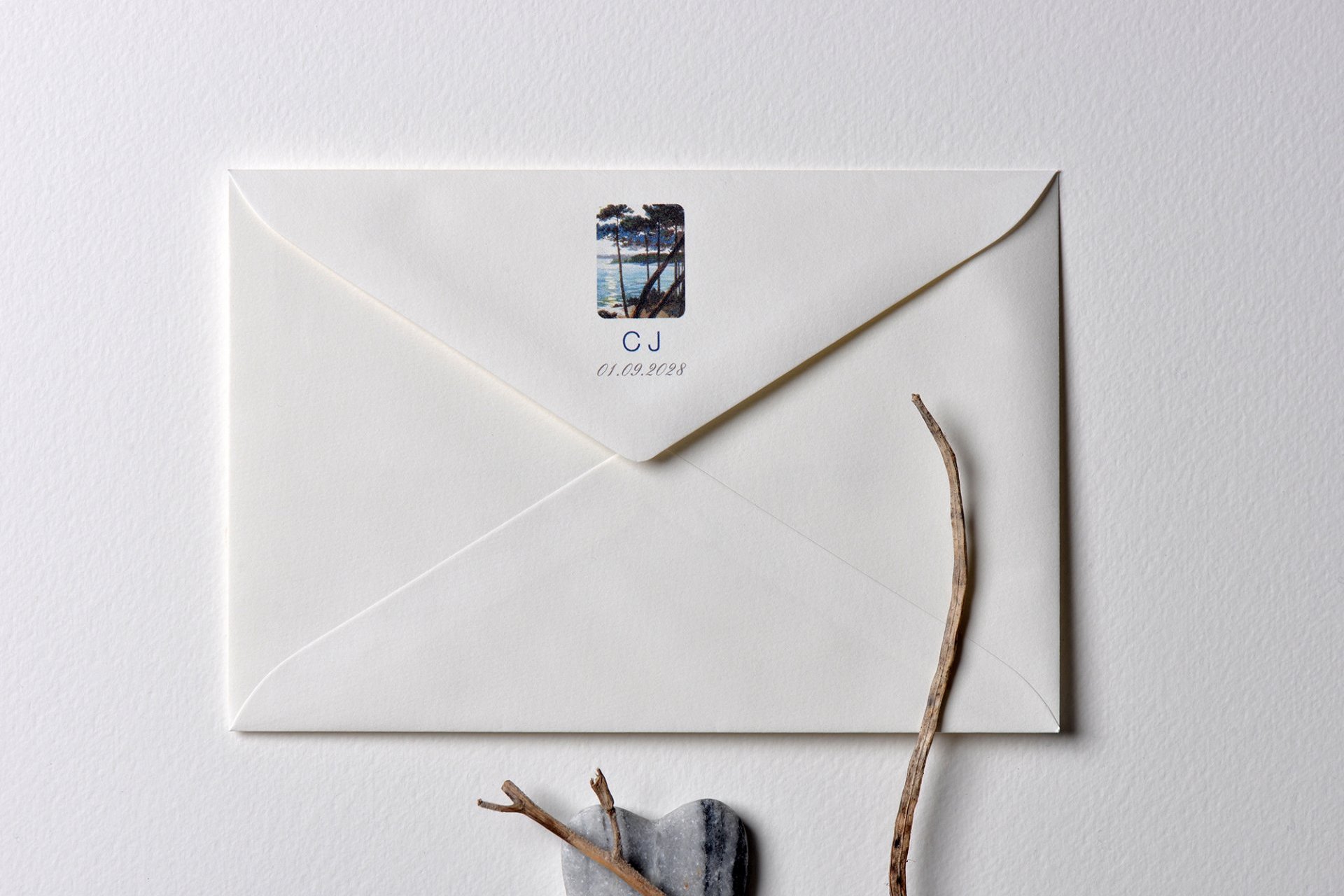 Impression Verso Enveloppe / 120 x 180 mm / Gallery Mariage en bord de Mer